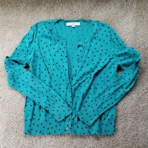 LOFT turquoise cardigan